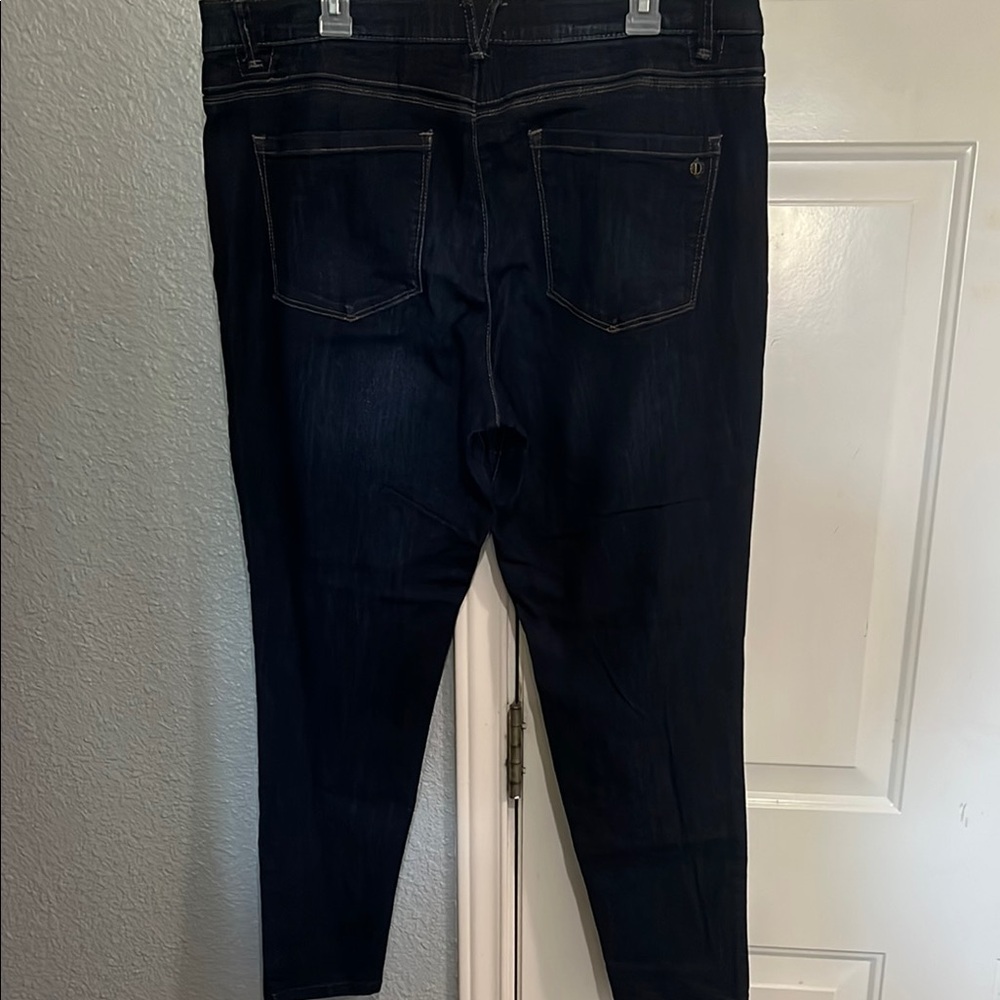 Democracy Indigo Denim Jeans skinny “Ab” solution size 16 - Picture 3 of 5